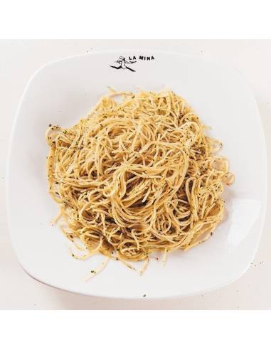 Spaguetti Aglio e Olio en Donostia | Pizzería La Mina - Pasta italiana