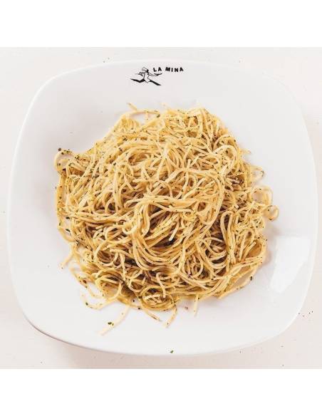 Spaguetti Aglio e Olio en Donostia | Pizzería La Mina - Pasta italiana