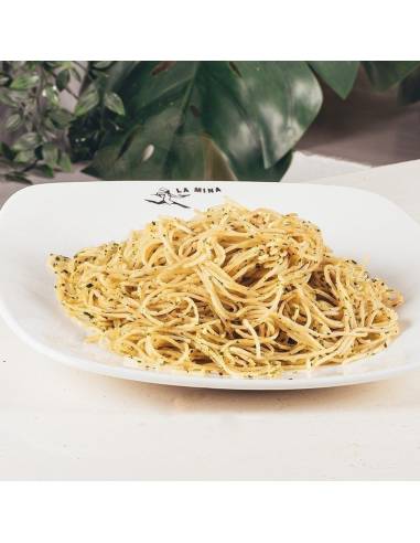 Spaguetti Aglio e Olio en Donostia | Pizzería La Mina - Pasta italiana