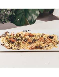 Scrambled Eggs with Mushrooms & Prawns in San Sebastián | La Mina 2