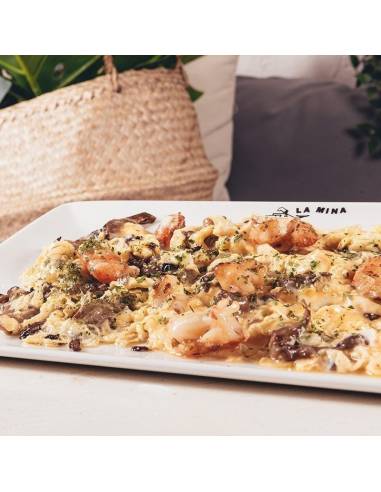 Scrambled Eggs with Mushrooms & Prawns in San Sebastián | La Mina