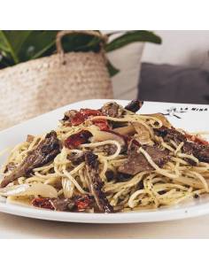 Spaghetti Funghi with Peppers in San Sebastián | Pizzería La Mina – It