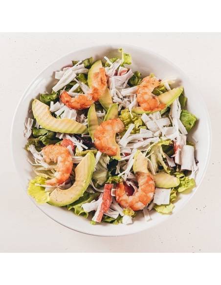 Ensalada tropicana Pizzeria La Mina, servicio a domicilio 943427240
