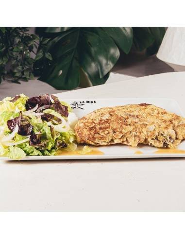 Pizzas Donostia La Mina tortilla de bacalao, a domicilio 943427240