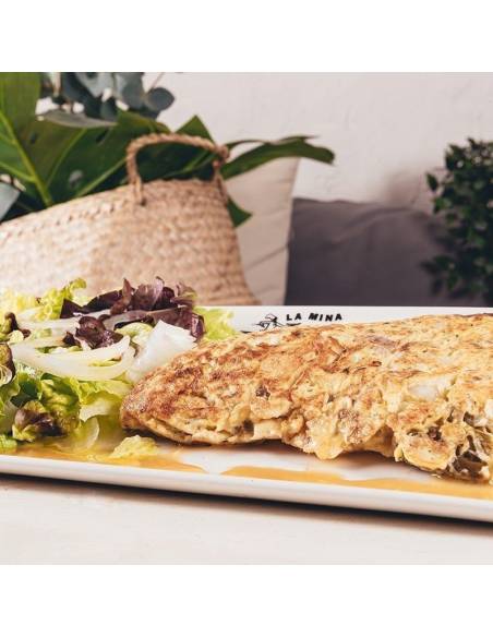 Cod Omelette in San Sebastián | Pizzería La Mina – Homemade 943427240