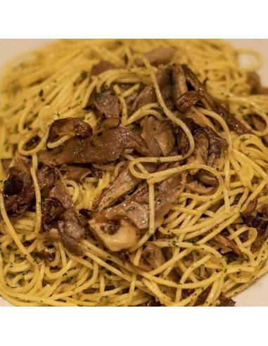 Spaguetti Funghi Donostian | Pizzería La Mina - Italiar pasta etxera