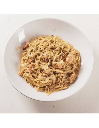 Spaguetti Gamberetto Pizzeria La Mina, servicio domicilio 943427240