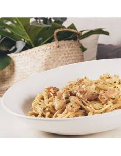 Spaguetti Gambereto Donostian | Pizzería La Mina - Ganba pasta etxera