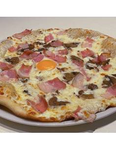 Pizzeria La Mina Donostia San sebastian, pizza carbonara 943427240
