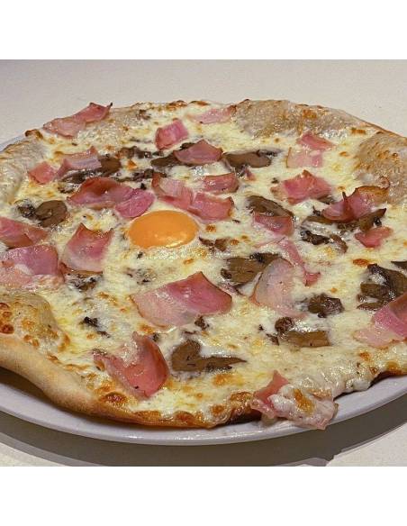 Pizzeria La Mina Donostia San sebastian, pizza carbonara 943427240