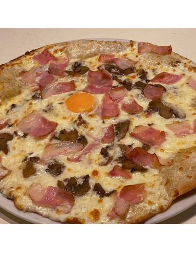 Pizzeria La Mina Donostia San sebastian, pizza carbonara 943427240