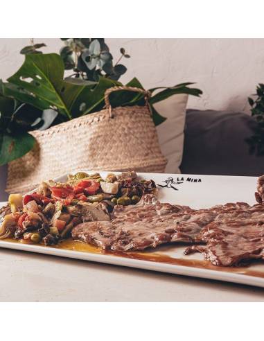 Filete Ternera con Guarnición Pizzería La Mina Donostia-San Sebastian