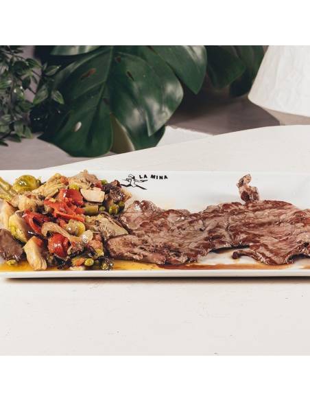 Filete Ternera con Guarnición Pizzería La Mina Donostia-San Sebastian
