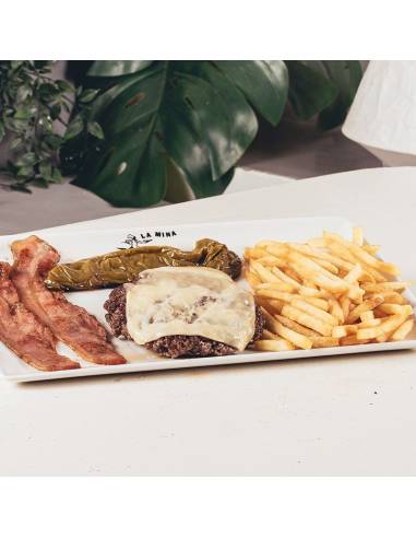 Hamburguesa "La Mina" en Pizzería La Mina, Donostia-San Sebastián