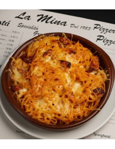 San Sebastian Pizzas La Mina Spaguetti Carbonara, domicilio 943427240
