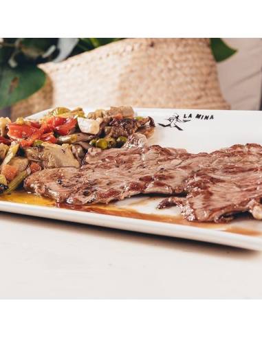 Filete Ternera con Guarnición Pizzería La Mina Donostia-San Sebastian